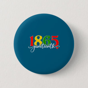 Juneteenth 1865 african american black history men button