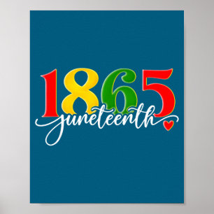 Juneteenth 1865 african american black history men poster
