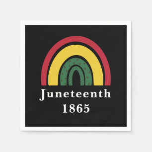 Juneteenth 1865 African American Black History Napkins
