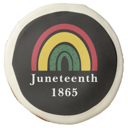 Juneteenth 1865 African American Black History Sugar Cookie