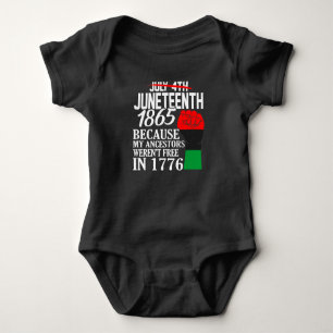 Juneteenth 1865 American Black History Artwork Baby Bodysuit