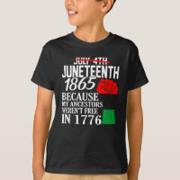 Juneteenth 1865 American Black History Artwork T-Shirt
