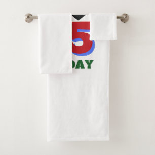 Juneteenth 1865 bath towel set