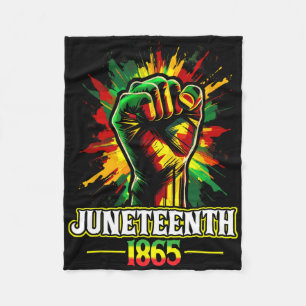Juneteenth 1865 Black History African American Fre Fleece Blanket