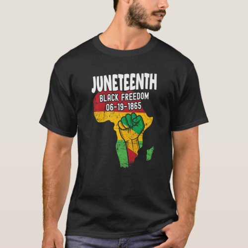 Juneteenth 1865 Black History African Juneteenth T_Shirt