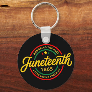Juneteenth 1865 Black History Freedom Celebration Keychain