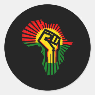 Juneteenth 1865 Black History Month African Americ Classic Round Sticker