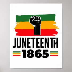 Juneteenth 1865 Black History Month Melanin Africa Poster