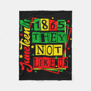 Juneteenth 1865 black pride history blm outfit fleece blanket