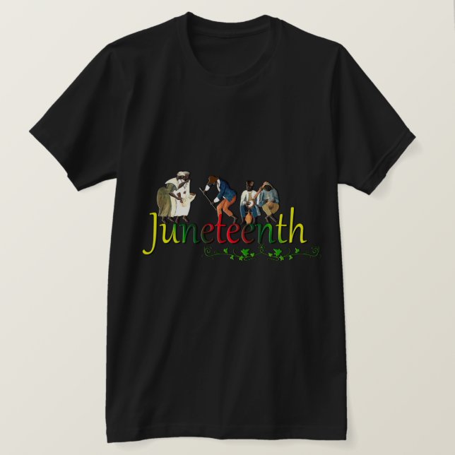 Juneteenth 1865: Breaking Every Chain – Bold Herit T-Shirt (Design Front)