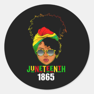 Juneteenth 1865 Celebrate Freedom Celebrating Blac Classic Round Sticker