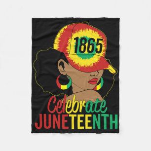 Juneteenth 1865 Celebrate Freedom Day African Amer Fleece Blanket