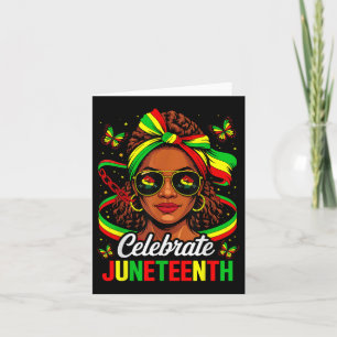Juneteenth 1865 Celebrate Juneteenth Women African Card