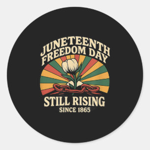 Juneteenth 1865 Celebrating Black Freedom African Classic Round Sticker