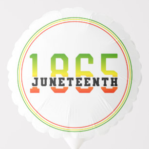 Juneteenth 1865 Celebrating Black Freedom Balloon