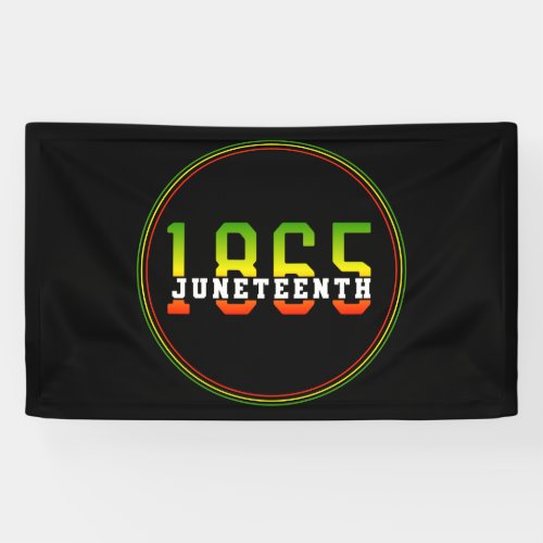 Juneteenth 1865 Celebrating Black Freedom Banner