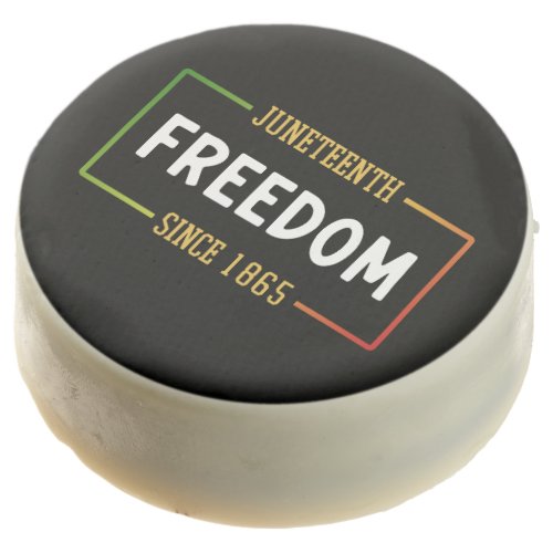 Juneteenth 1865 Celebrating Black Freedom Chocolate Covered Oreo