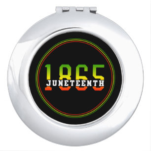 Juneteenth 1865 Celebrating Black Freedom Compact Mirror