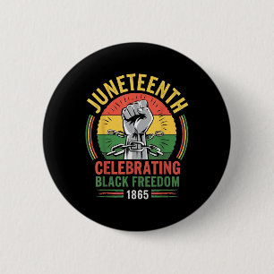 Juneteenth 1865 Celebrating Black Freedom Day Memo Button