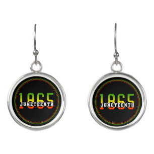 Juneteenth 1865 Celebrating Black Freedom Earrings