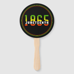 Juneteenth 1865 Celebrating Black Freedom Hand Fan