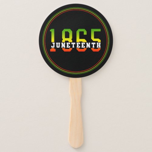 Juneteenth 1865 Celebrating Black Freedom Hand Fan