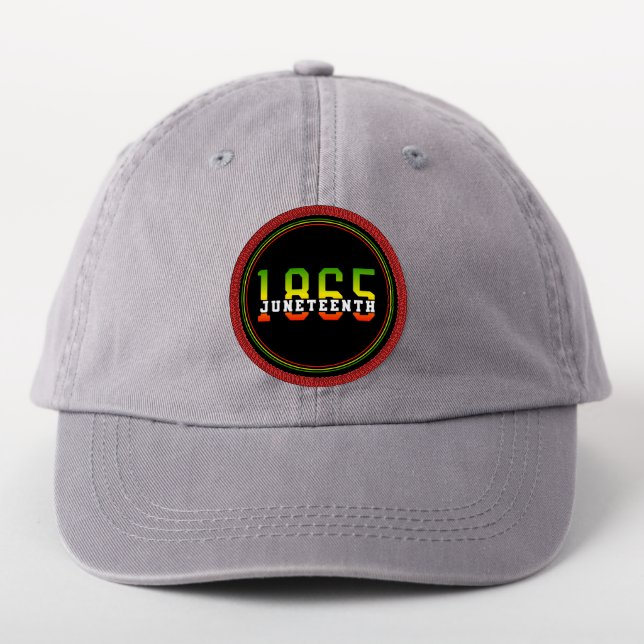 Juneteenth 1865 Celebrating Black Freedom Patch (On Headwear)