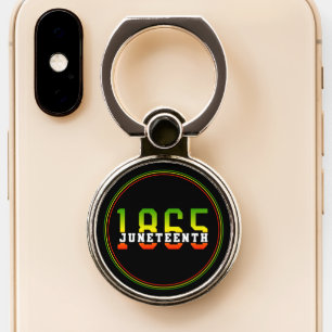Juneteenth 1865 Celebrating Black Freedom Phone Ring Stand
