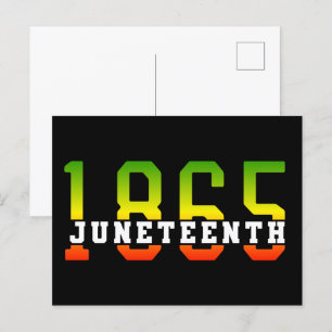 Juneteenth 1865 Celebrating Black Freedom Postcard
