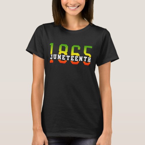 Juneteenth 1865 Celebrating Black Freedom T_Shirt