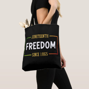 Juneteenth 1865 Celebrating Black Freedom Tote Bag