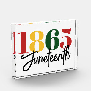 Juneteenth 1865 Freedom Black History Celebration Acrylic Award