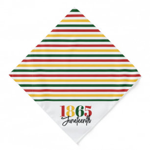 Juneteenth 1865 Freedom Black History Celebration Bandana