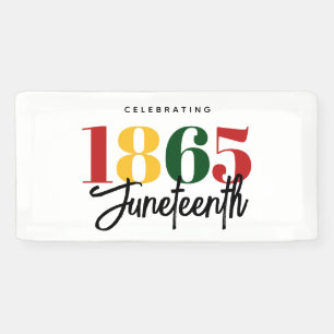 Juneteenth 1865 Freedom Black History Celebration Banner