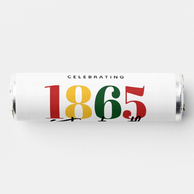 Juneteenth 1865 Freedom Black History Celebration Breath Savers® Mints (Front)