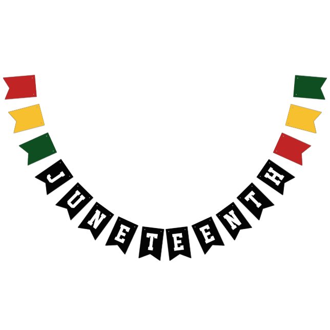 Juneteenth 1865 Freedom Black History Celebration Bunting Flags (All)