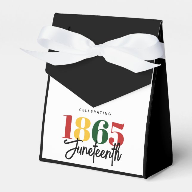 Juneteenth 1865 Freedom Black History Celebration Favor Boxes (Front Side)