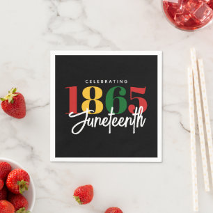 Juneteenth 1865 Freedom Black History Celebration Napkins