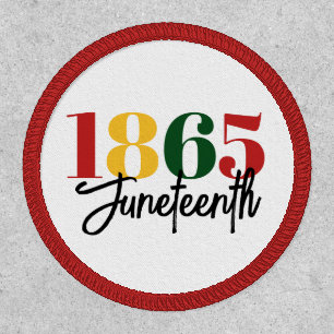 Juneteenth 1865 Freedom Black History Celebration Patch