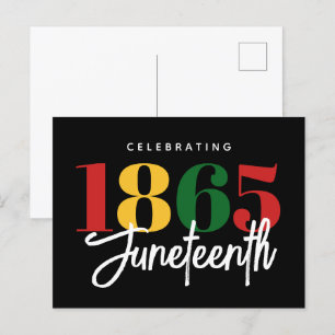 Juneteenth 1865 Freedom Black History Celebration Postcard
