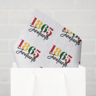 Juneteenth 1865 Freedom Black History Celebration Tissue Paper