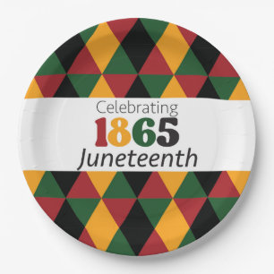 Juneteenth 1865 Freedom–Celebrate Liberation Paper Plates