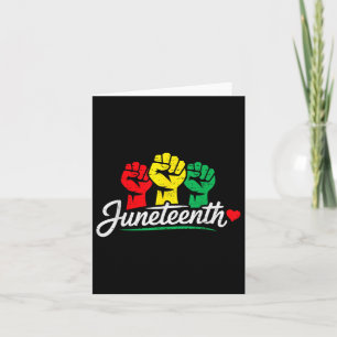 Juneteenth 1865 Freedom Day African June 19th Men  Card