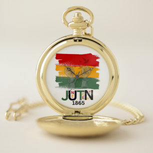 Juneteenth 1865 Freedom pocket watch