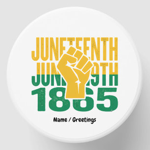 Juneteenth 1865 June 19th Black Freedom Graphic De Mini Candle Favors