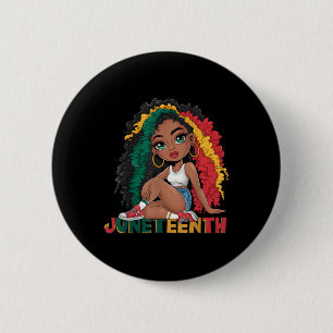 Juneteenth 1865 Juneteenth Black Queen Juneteenth Button