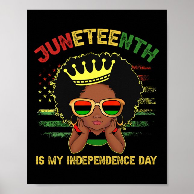 Juneteenth 1865 Juneteenth Is My Independence Day  Poster (Front)