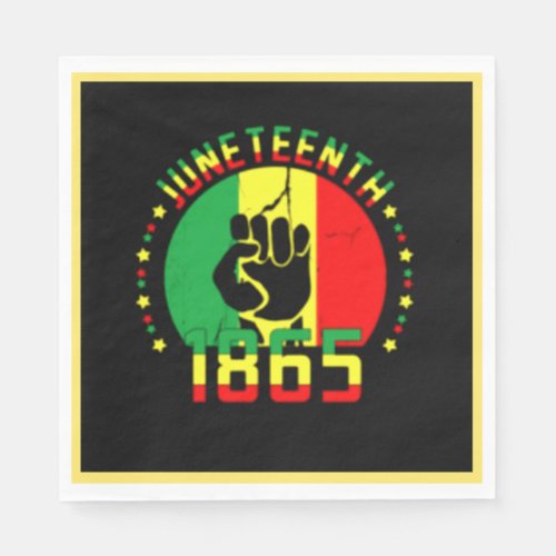 Juneteenth 1865 Juneteenth Napkins