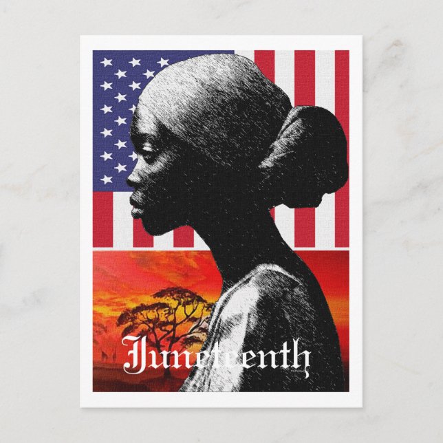 Juneteenth 1865 postcard (Front)