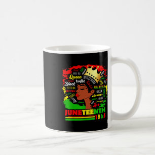 Juneteenth 1865 Pride Celebrate Black Women Africa Coffee Mug